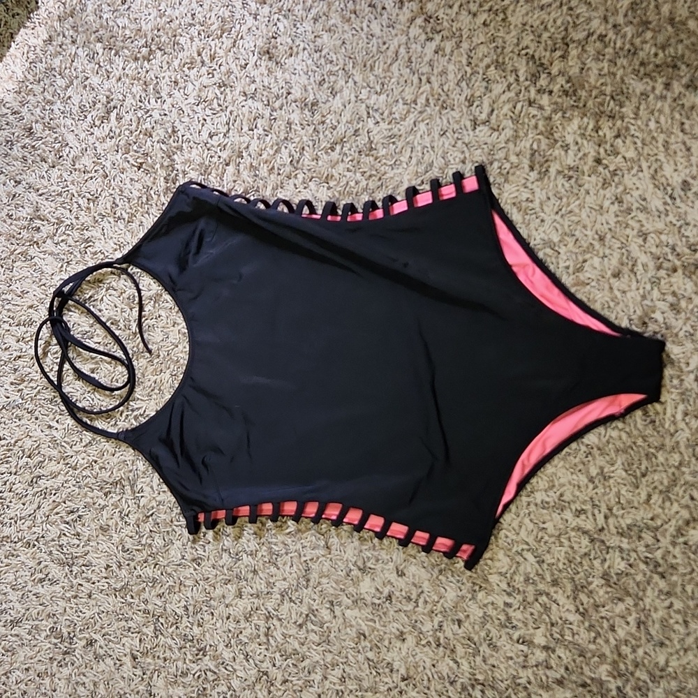 PINK one piece bathing suit